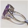 Image 3 : SILVER PINK AMETHYST(5.4CT) RING (~SIZE 8)