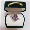 Image 4 : SILVER PINK AMETHYST(5.4CT) RING (~SIZE 8)