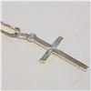 Image 2 : SILVER CROSS NECKLACE(~LENGTH 22INCHES)