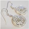 Image 2 : SILVER CUBIC ZIRCONIA EARRINGS(~WEIGHT 10G)