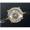 Image 3 : 10K YELLOW GOLD MOISSANITE(2CT) RING