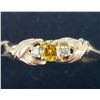 Image 2 : 10K YELLOW GOLD LAB GROWN YELLOW DIAMOND