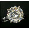 Image 3 : 14K WHITE GOLD MOISSANITE(2.41CT) RING