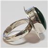 Image 2 : SILVER GREEN ONYX RING (~SIZE 5.5)(~WEIGHT 6.89G)