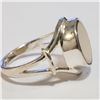 Image 2 : SILVER MOTHER OF PEARL RING (SIZE 8)(WEIGHT 6.86G)