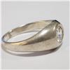 Image 2 : SILVER CUBIC ZIRCONIA RING (SIZE 9.5)(WEIGHT3.88G)