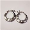 Image 1 : SILVER HOOP EARRINGS
