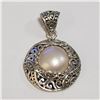 Image 1 : SILVER FRESHWATER PEARL PENDANT(~WEIGHT 6.3G)