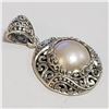 Image 2 : SILVER FRESHWATER PEARL PENDANT(~WEIGHT 6.3G)