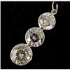Image 1 : 10K WHITE GOLD MOISSANITE(2.9CT) PENDANT