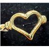 Image 2 : 10K YELLOW GOLD 1.21G HEART SHAPE SIZE 4.75 RING