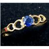 Image 2 : 10K YELLOW GOLD SAPPHIRE(0.1CT) RING (~SIZE 7)