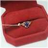 Image 4 : 10K YELLOW GOLD TANZANITE(0.6CT)DIAMOND(.03CT)RING