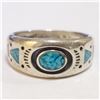 Image 1 : SILVER GENUINE GEMSTONE RING (~SIZE 8)