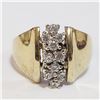 Image 1 : SILVER CUBIC ZIRCONIA RING (~SIZE 6)(WEIGHT 5.52G)