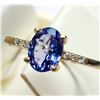 Image 1 : 10K YELLOW GOLD TANZANITE(1CT) DIAMOND