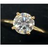 Image 3 : 10K YELLOW GOLD MOISSANITE(1CT) RING