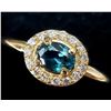 Image 3 : 10K YELLOW GOLD SAPPHIRE(0.33CT) DIAMOND(0.12CT)