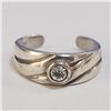 Image 1 : SILVER CUBIC ZIRCONIA TOE RING