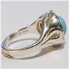 Image 2 : SILVER TURQUOISE RING (~SIZE 7)(~WEIGHT 9.38G)