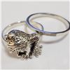 Image 2 : SILVER LOT OF 2 RING (~WEIGHT 4.91G)