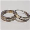 Image 2 : SILVER LOT OF 2 CUBIC ZIRCONIA RING(~WEIGHT 7.28G)