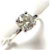 Image 4 : 14K WHITE GOLD DIAMOND(1.08CT,SI1,YELLOWISH GREEN)