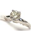 Image 5 : 14K WHITE GOLD DIAMOND(1.08CT,SI1,YELLOWISH GREEN)