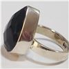 Image 3 : SILVER BLACK ONYX RING (~SIZE 7)(~WEIGHT 6.23G)