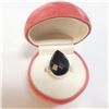 Image 4 : SILVER BLACK ONYX RING (~SIZE 7)(~WEIGHT 6.23G)
