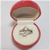 Image 3 : SILVER LOT OF 2 CUBIC ZIRCONIA RING(~WEIGHT 5.22G)
