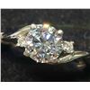 Image 1 : 14K WHITE GOLD LAB DIAMOND(1.2CT) NATURAL(0.01CT)