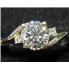 Image 2 : 14K WHITE GOLD LAB DIAMOND(1.2CT) NATURAL(0.01CT)