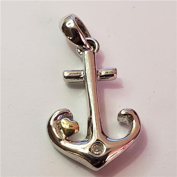 SILVER RHODIUM PLATED DIAMOND PENDANT