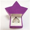 Image 3 : SILVER LOT OF 2 AMETHYST CUBIC ZIRCONIA RING