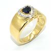 Image 3 : GOLD PLATED SILVER BLUE SAPPHIRE(1.15CT) GOLD