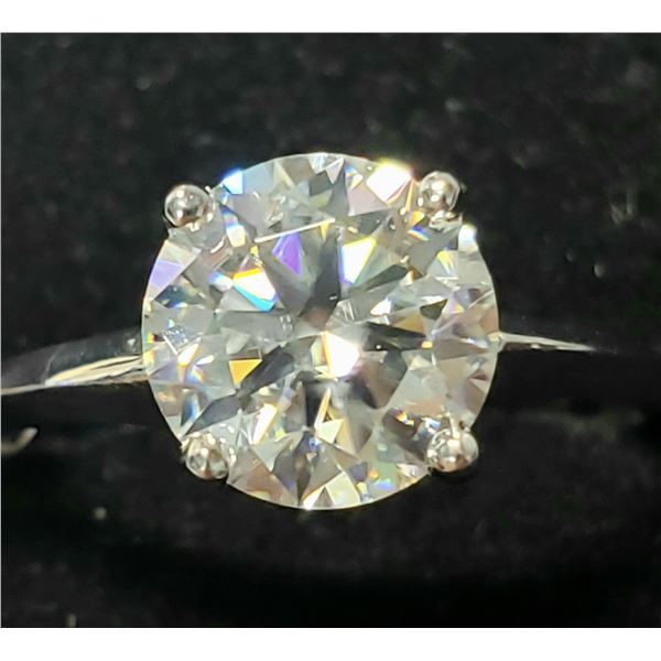 14K WHITE GOLD MOISSANITE(1.6CT) RING