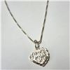 Image 2 : SILVER HEART SHAPE 19" NECKLACE