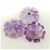 Image 1 : AMETHYST FLOWER FOR EARRING 3PCS