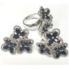 Image 3 : SILVER SAPPHIRE (150CT) 131.2G SET (~SIZE 8)