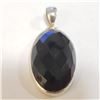 Image 1 : SILVER BLACK ONYX PENDANT(~WEIGHT 12.43G)