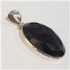 Image 2 : SILVER BLACK ONYX PENDANT(~WEIGHT 12.43G)
