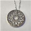 Image 1 : SILVER DIAMOND 16" NECKLACE