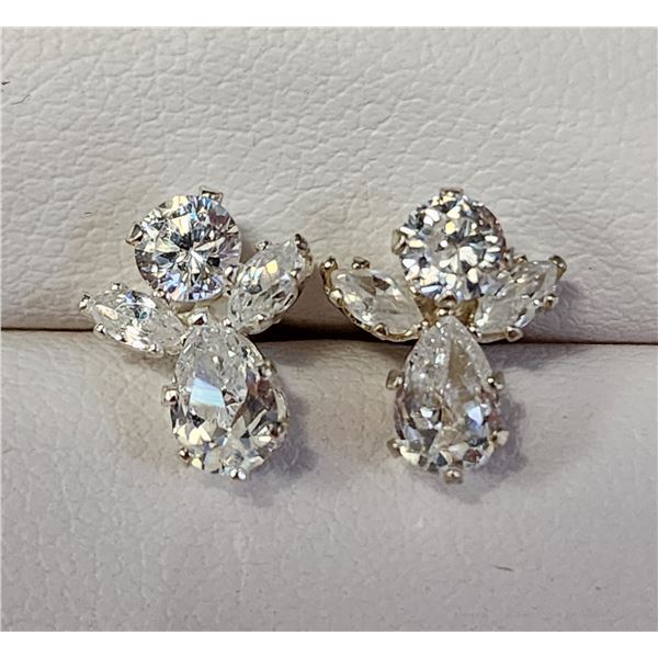 SILVER CZ EARRINGS