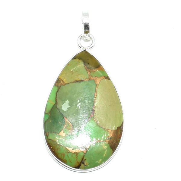 SILVER GREEN MUHAVE TURQUOISE(11.3CT) HAND