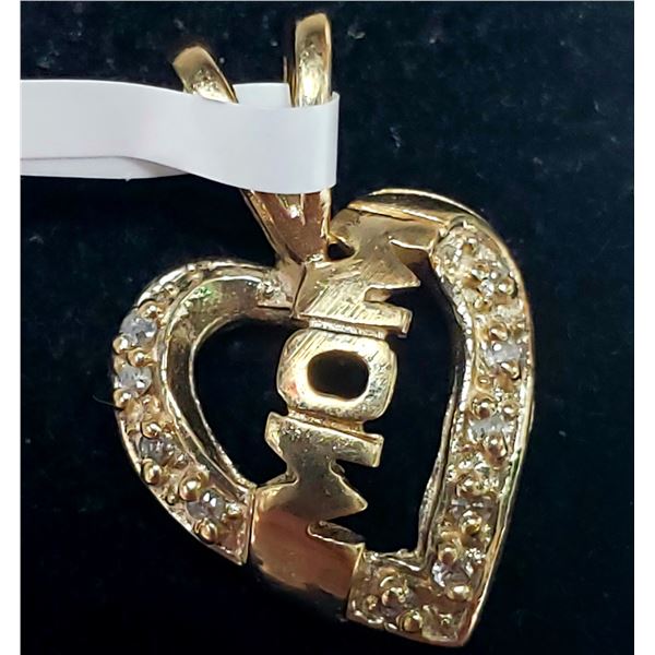 10K YELLOW GOLD NATURAL DIAMOND (0.05CT) 1.32G