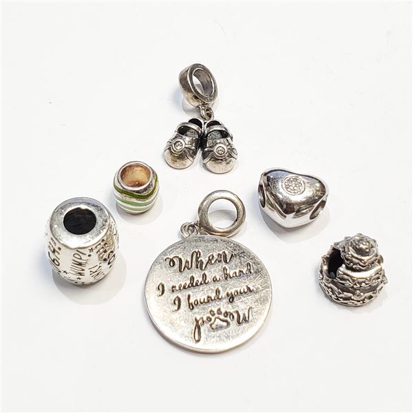 SILVER PACK OF PANDORA STYLE BEADS