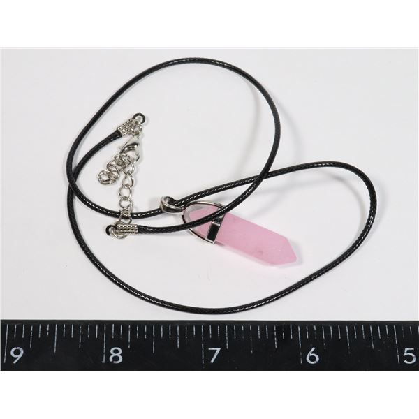 NEW SYNTHETIC ROSE QUARTZ REPLICA HEXAGONAL STONE