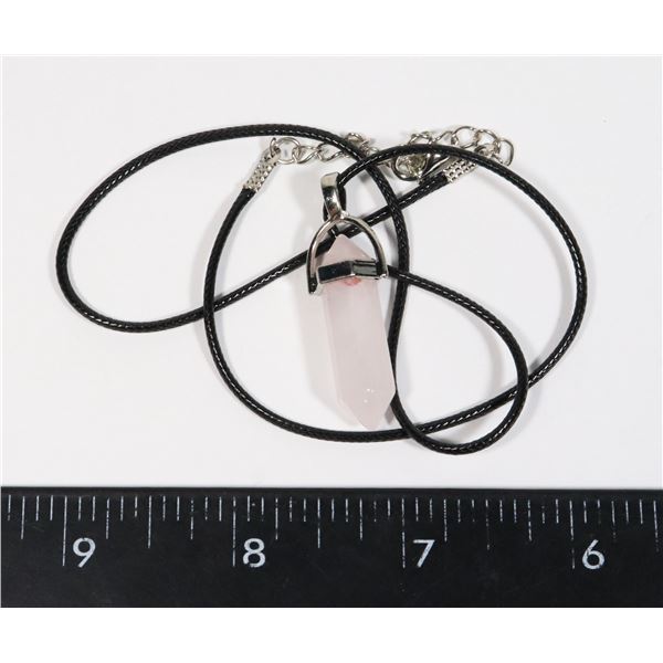 NEW SYNTHETIC ROSE QUARTZ REPLICA HEXAGONAL STONE