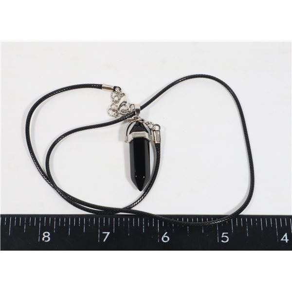 NEW SYNTHETIC BLACK TOURMALINE REPLICA HEXAGONAL